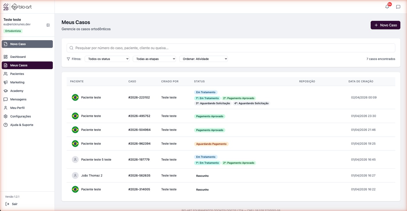 2bAligner - Listagem de Casos
