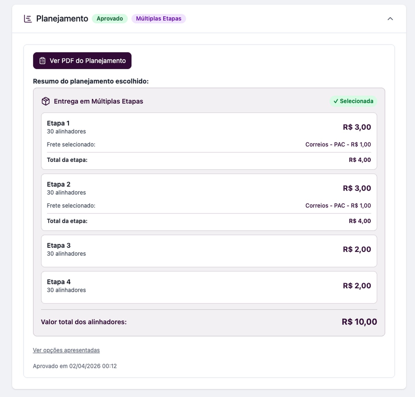 2bAligner - Planejamento